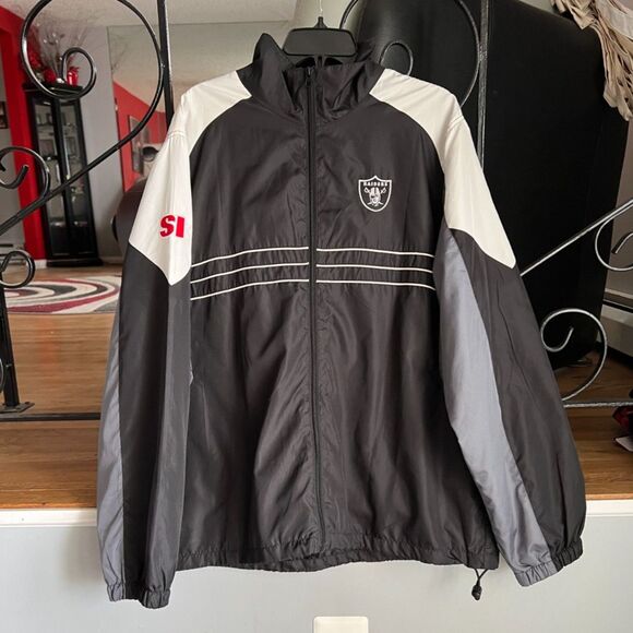 NFL Oakland Raiders Windbreaker/Jacket - Picture 1 of 6